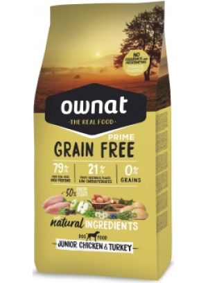 Ownat Prime Grain Free  junior Poulet & Dinde